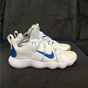 NIKE React HyperSet Volleyball Shoes Mens 9.5 White Blue Gum